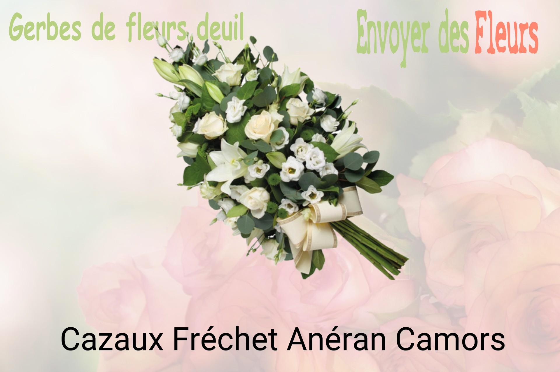Gerbe de fleurs de deuil livrée à Cazaux-Fréchet-Anéran-Camors